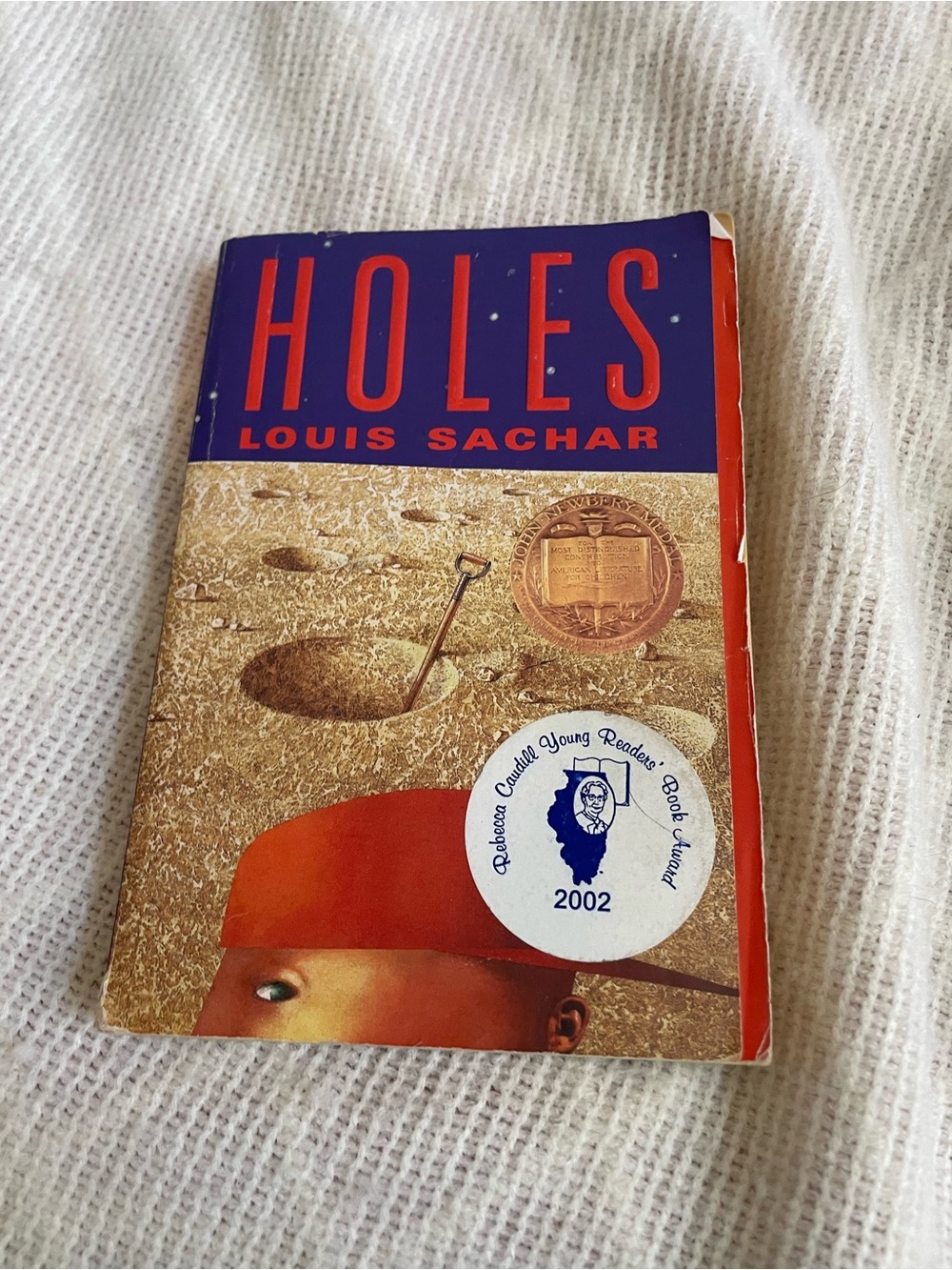 Holes by Louis Sachar - Red & Blue Paperback